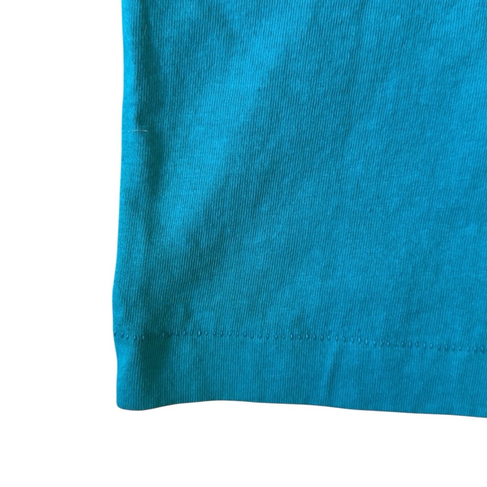 Vintage Single Stitch Pocket T-Shirt Alpine Cigarette Skier Blue 100% Cotton USA - Picture 9 of 14